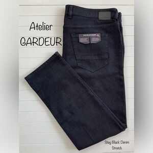 Atelier GARDEUR Men’s Bill-2 Stay Black Denim Stretch Jeans Black ~New~